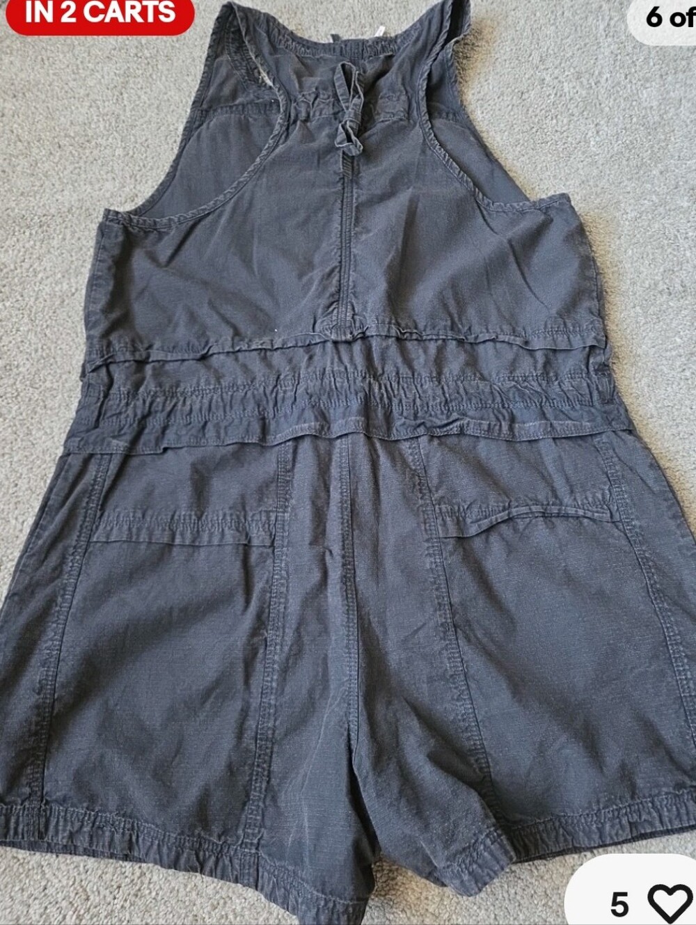 Mineral Wash Black One-Piece Short Romper | Size Small (-Med) | EUC - Picture 5 of 16